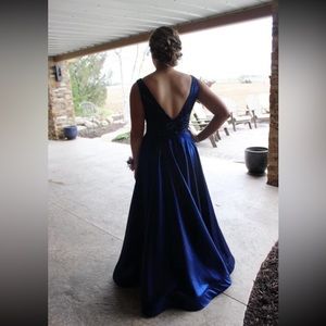 Navy Blue Prom Dress